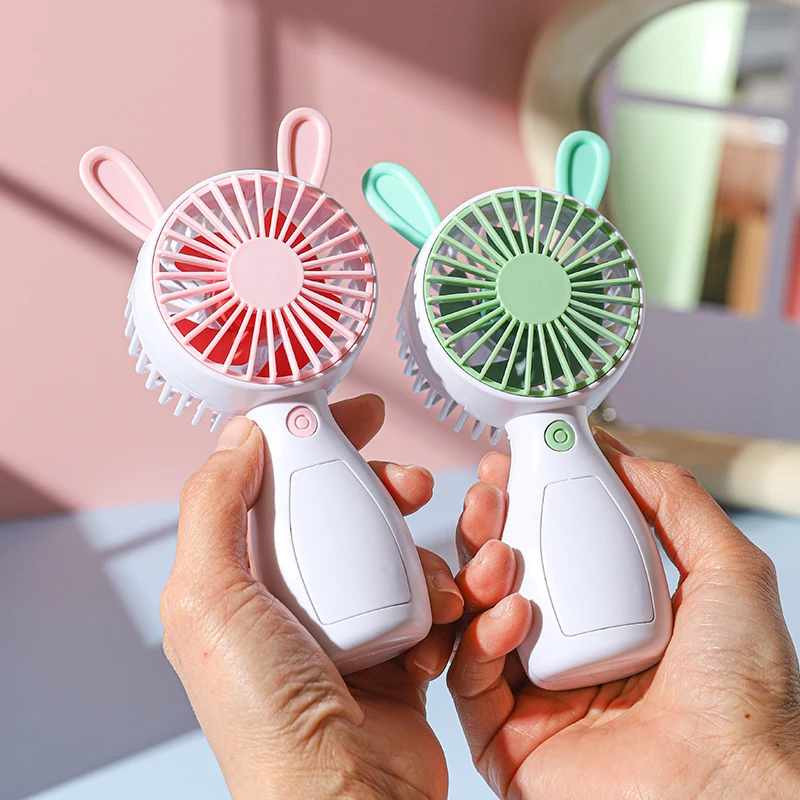 New Arrival Student Gift Cute Portable Hand Fan Outdoor Travel Battery Operated Usb Mini Handheld Pocket Fan