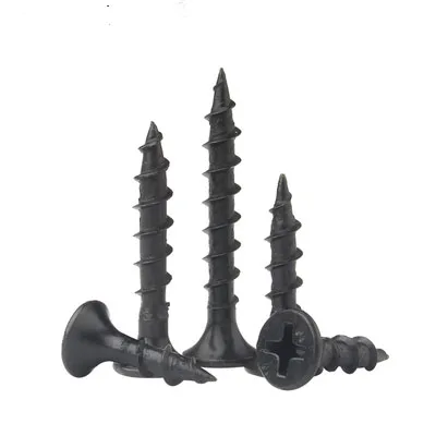 manufacturer price coarse thread 3.5*25mm black phosphated phillips bugle head drywall screw connect gypsum board