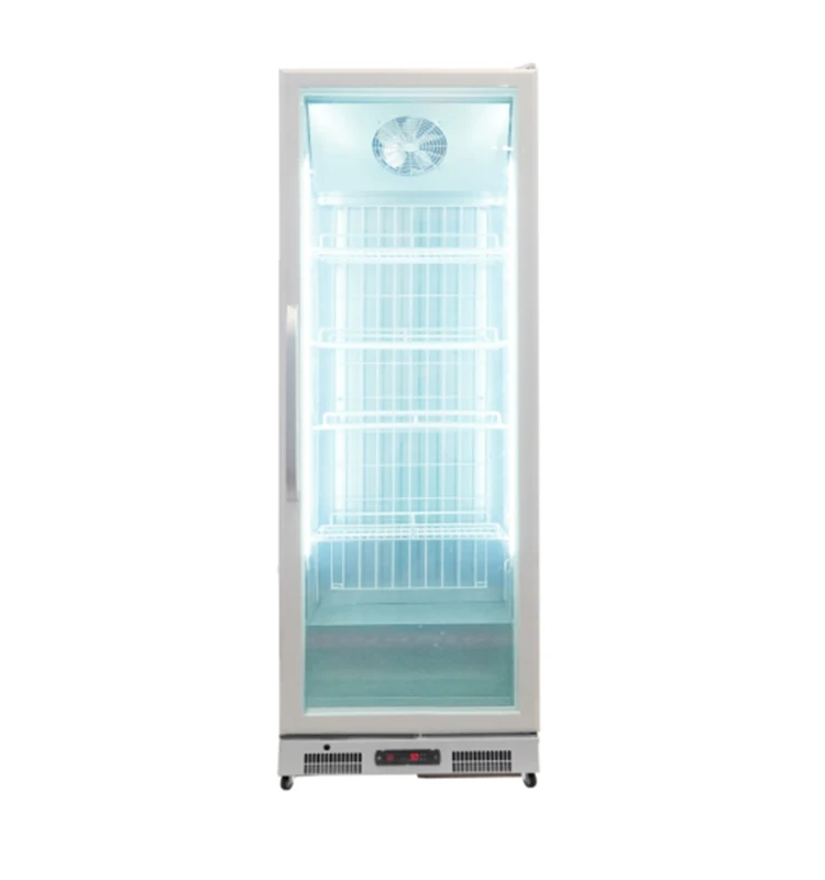 MFSC408WE Commercial Slim Upright Display Freezer 408L Vertical Glass Door Refrigeration Equipment