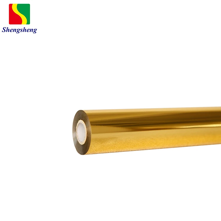 Shengsheng stamping printing gold foil 12 microns gold heat transfer hot stamping foil