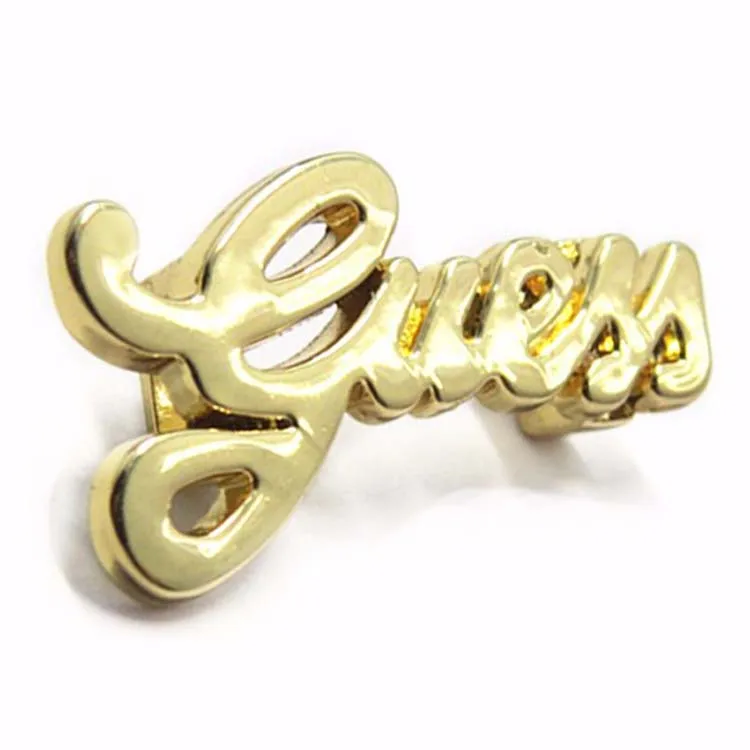 Custom Gold Shoe Labels Lace Tag