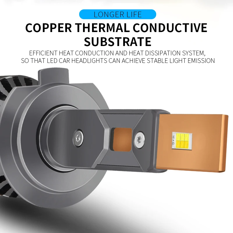 
M5 75W three color temperature two color automobile LED headlamp fog lamp refitting super bright far and low light bulb h1h4h7h1 