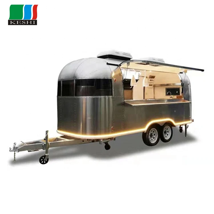 Mobile Fridge With Trailer Retro Food Carts Caravan