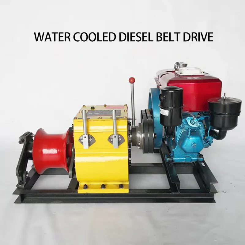 3 ton 5ton forest logging powered portable lifting hoist diesel engine powered winch