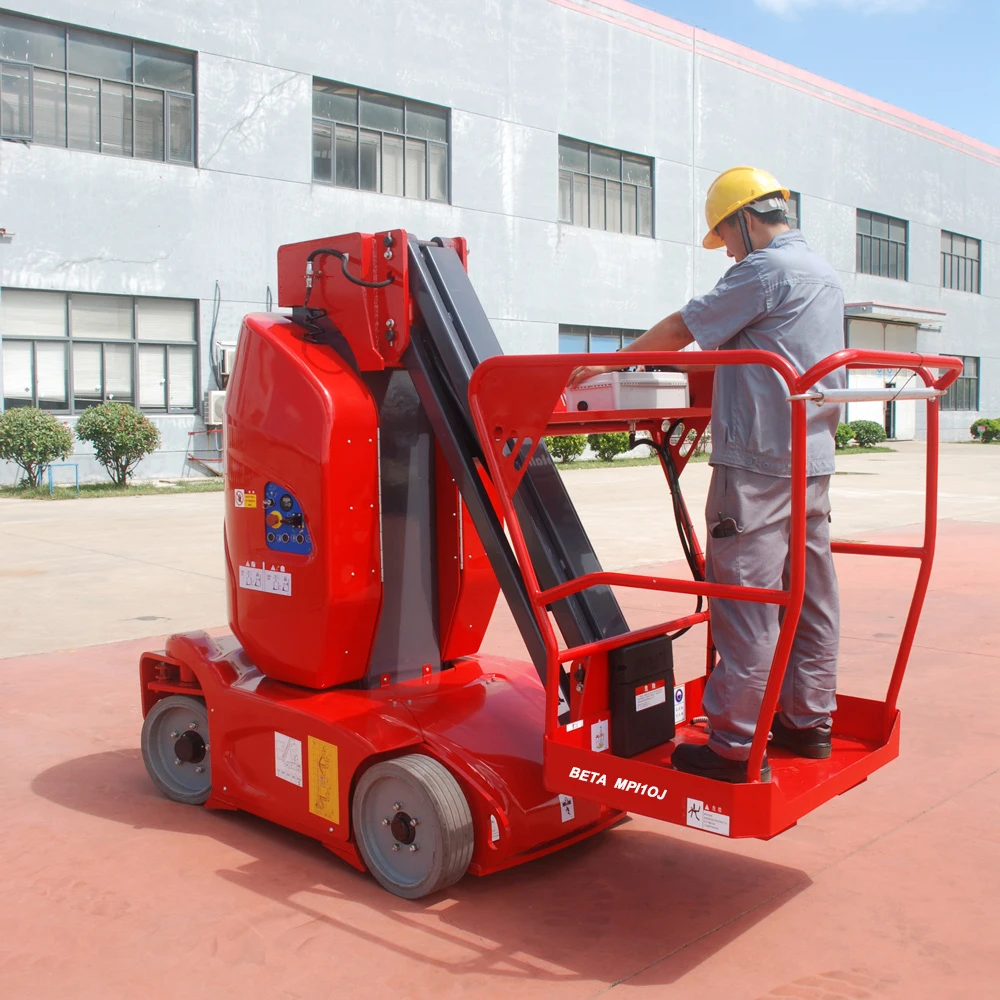 MPI10J  Single Mast 10m Telescopic Self-propelled Aerial Work Platform 200kg
