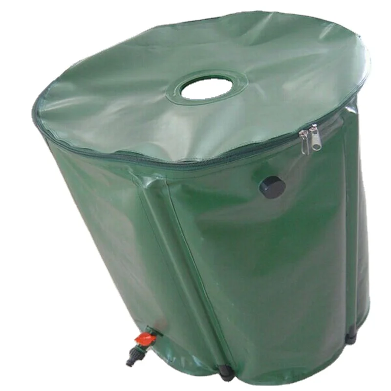 Garden Rainwater Reservoir 750l Flexible Water Barrel Rainwater Collection Foldable Rain Water Barrel