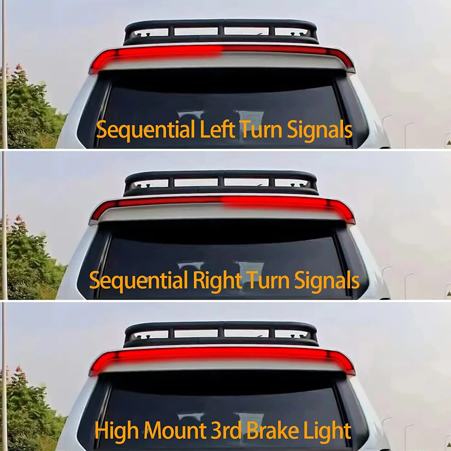 Hot sale 4X4 auto parts accessories Rear roof spoiler Offroad for Toyota 4runner 2010-2021