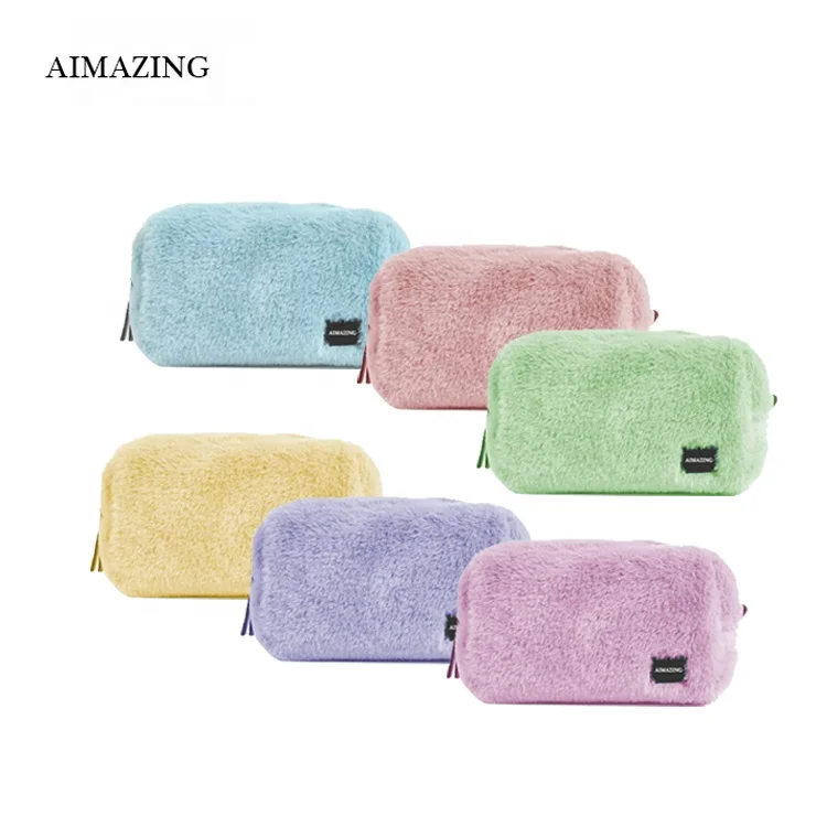 Роскошная бархатная косметичка с логотипом Oem нейлоновая сумки для макияжа вышивкой заготовки сублимационная заказчика