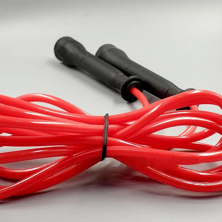Anti-slip small handle skipping rope PVC eco friendly plastic fitness competition children student examination speed jump rope