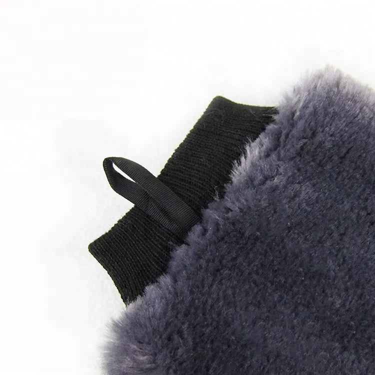 High Quality 100% Genuine sheepskin wool car wash mitt car cleaning supplier car wash kits