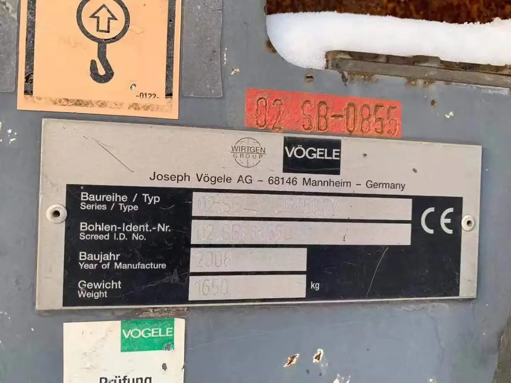 
Germany made VOGELE SUPER 2100-2 PITCH PAVER USED VOGELE 2100-2 2500 2000 model PAVER FOR ROAD CONSTRUCTION MADE IN 2008 