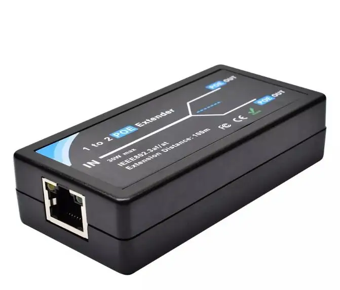 Внешний cpe 2 портный POE удлинитель для головок 10/100 Мбит/с 1 0 Гбит/с IEEE 802.3af Стандартный вход/выход IP камера продлить 100 метров диапазон