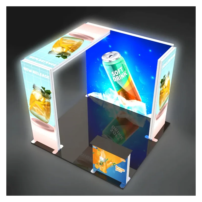 Китай оптовая продажа настенный дисплей лайтбокс магазин модной одежды с тканевой световой коробкой