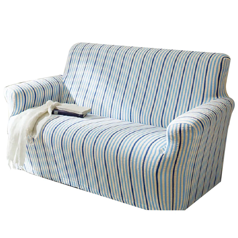 
New Fashion Simple Style Striped Print Pattern Sofa Cover Cotton Couch Cover Slipcover Custom 