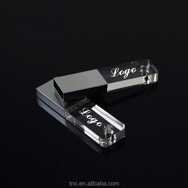 Custom promotion gift pendrive USB 1gb 2gb 4gb 8gb 16gb crystal usb stick usb flash drive with led light