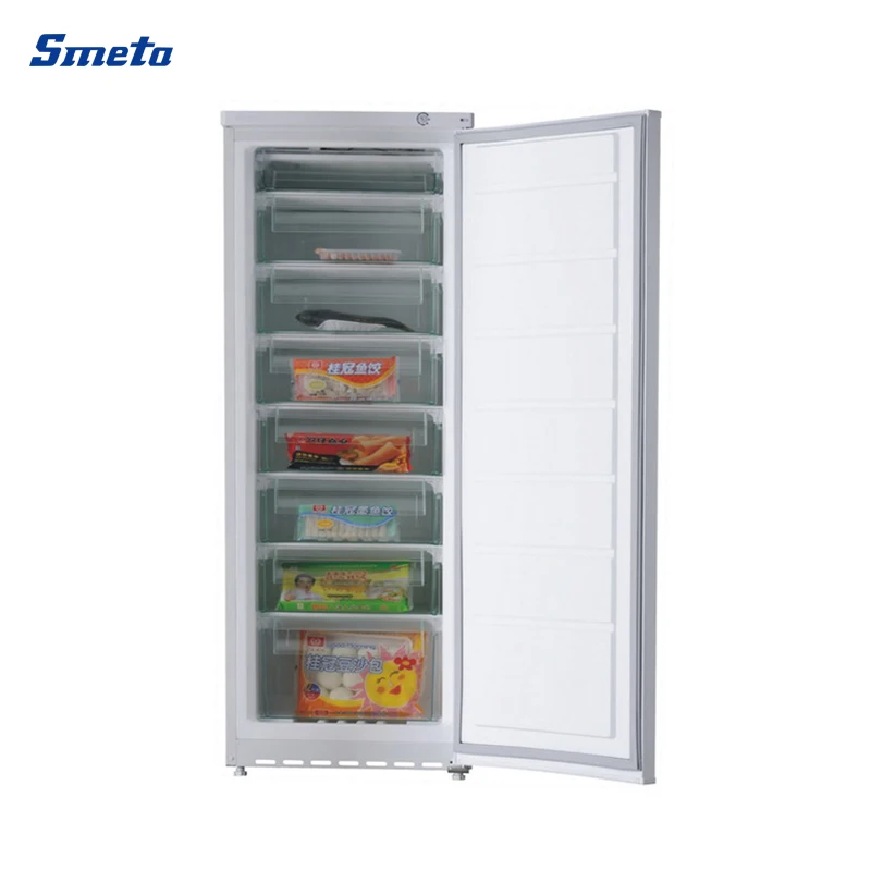 216L Single Door Upright Freezer Vertical Deep Freezers for Home