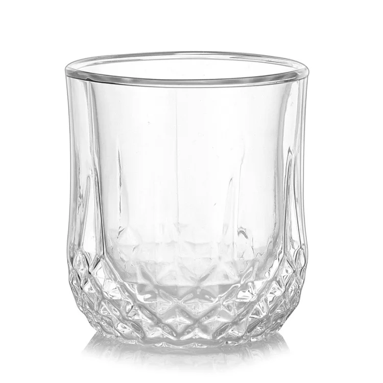 250ml 100% Wine Glass Drinkware Whisky Glass Material And Double Wall Whiskey Drinking Glasses