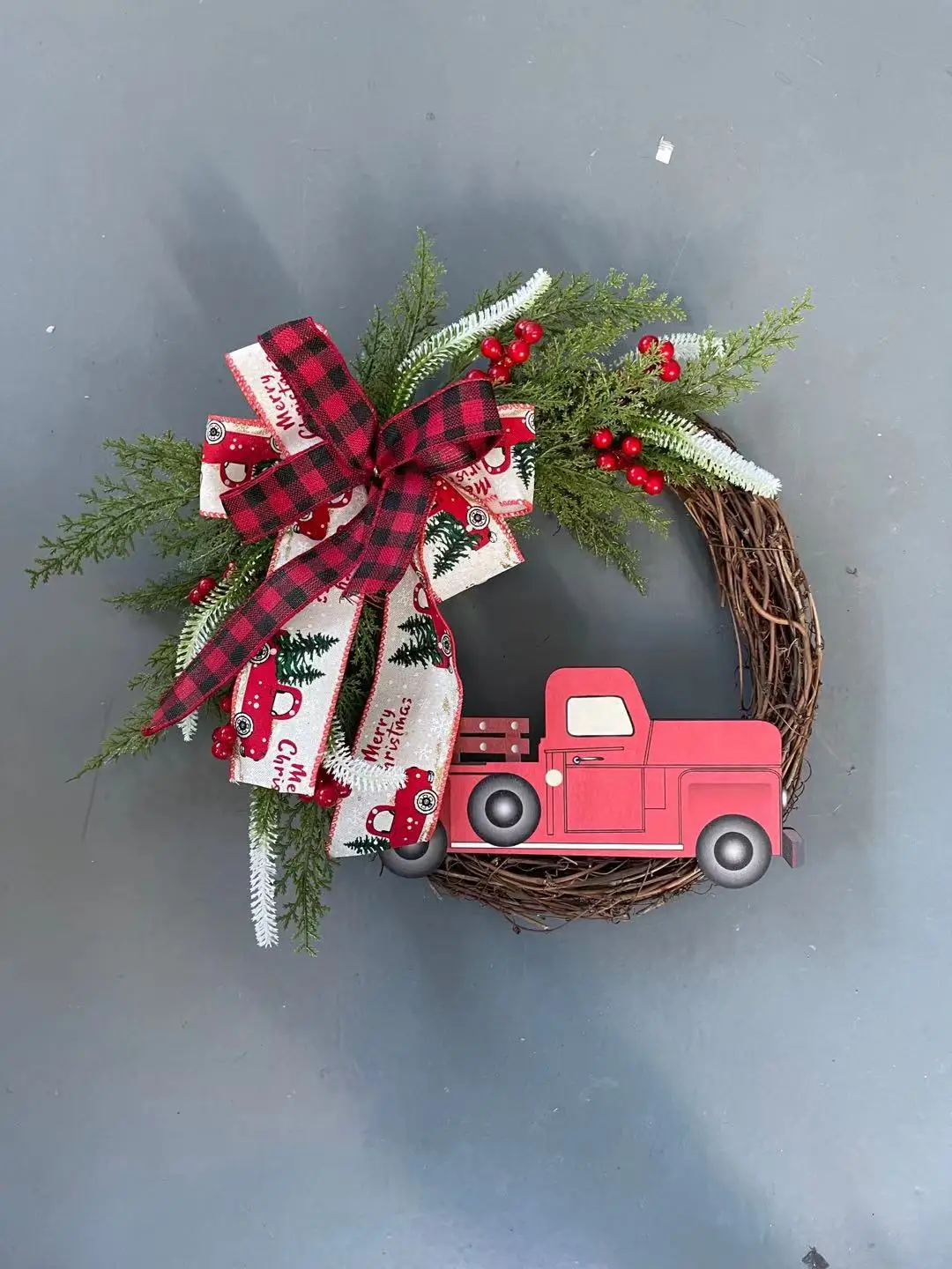 Red truck Christmas Garland farmhouse red truck Christmas decorations garland