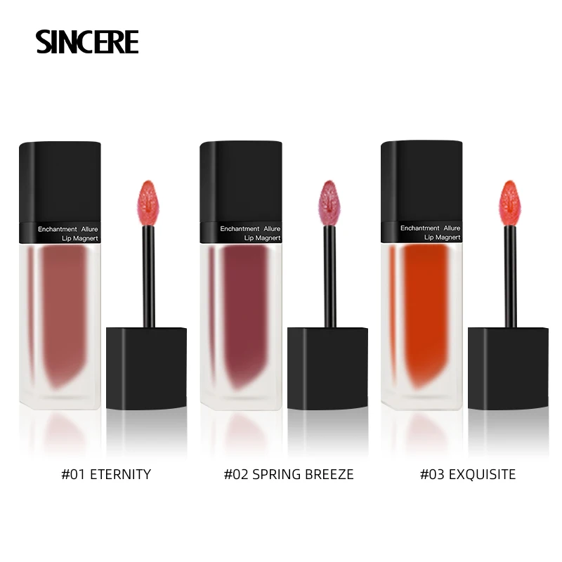 
Wholesale SAINKO brand high quality private label long lasting lip tint label liquid waterproof matte lip gloss 