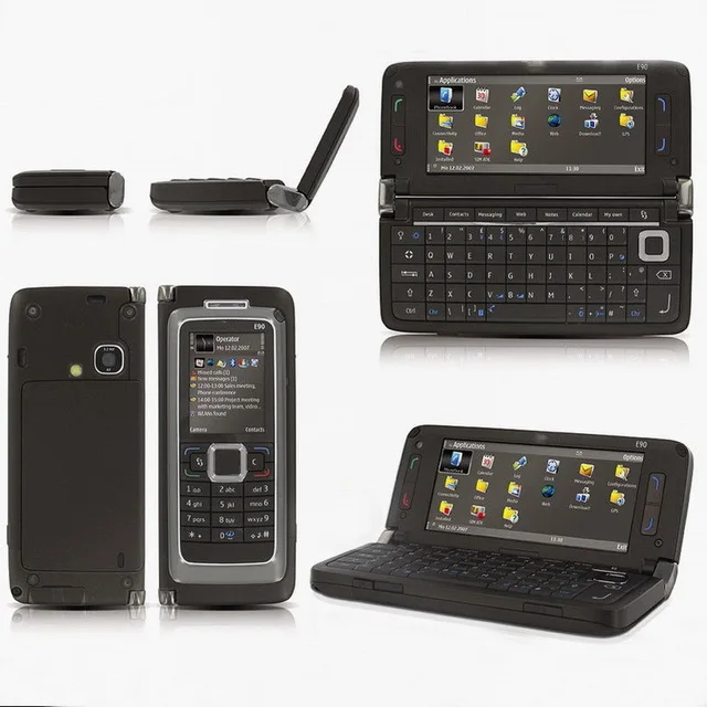 Business mobile phone original E90 unlocked cell phones 3G fold  phone