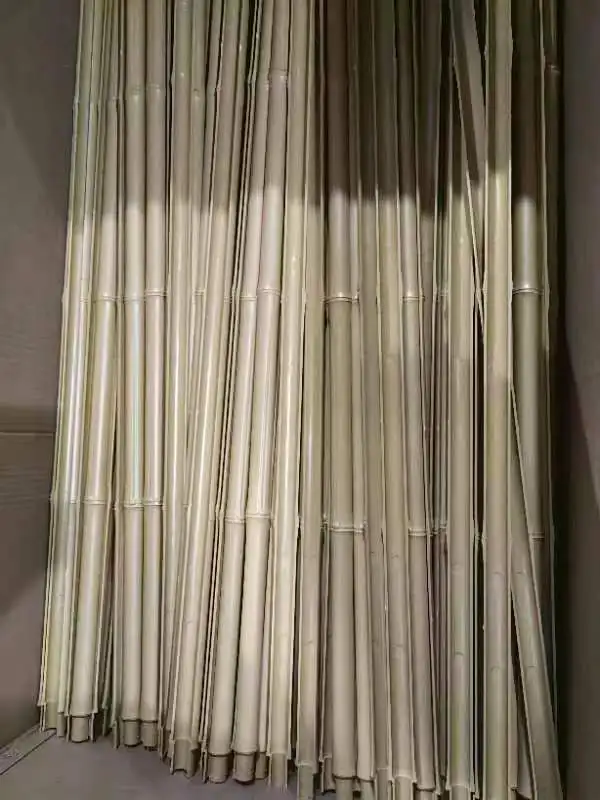 Class A Fire Retardant Artificial Bamboo Pole UV Resistant ASA High Standard Synthetic Bamboo Stake Canes