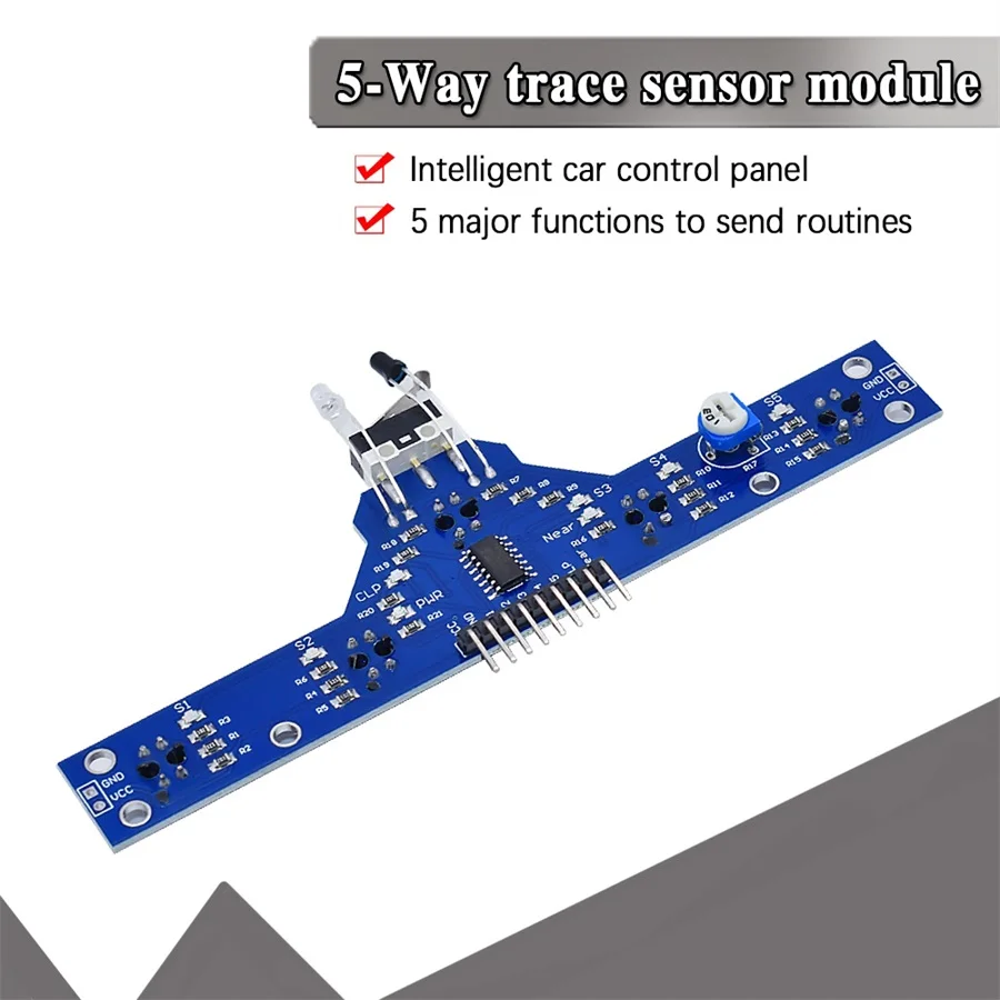 Smart Electronics Five road tracing module tracing sensor tracking module 5 functions to send routines TCRT5000