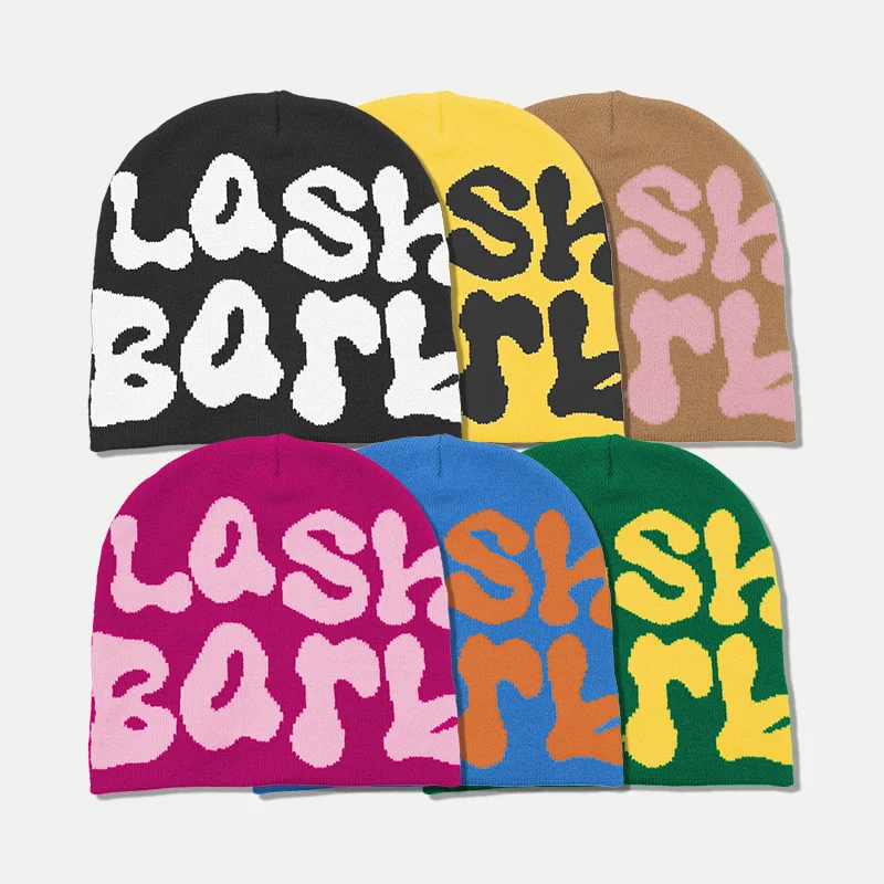 HK34 пользовательские шапочки с пышным принтом высокого качества Veracap унисекс акриловые жаккардовые зимние вязаные спортивные шапки