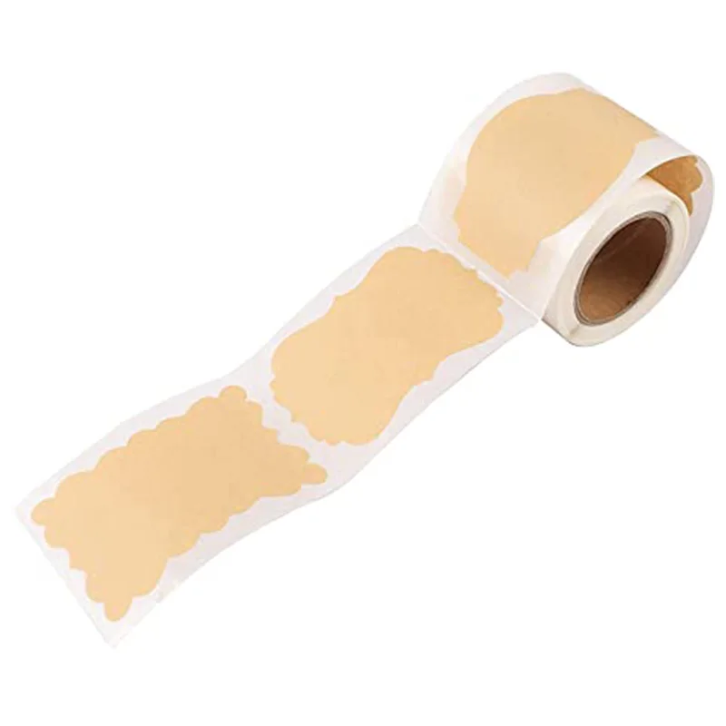 Free Design Custom Shape Die Cut Stickers kraft Paper Adhesive Stickers for Shipping Labels