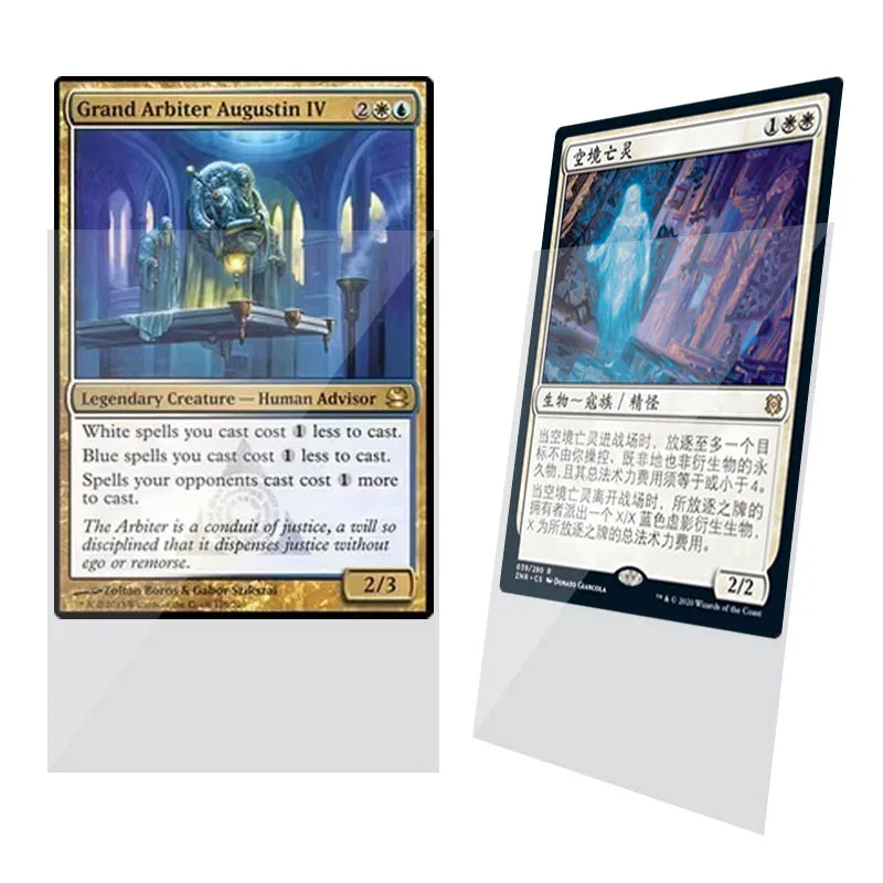 hologram card  50 pcs  Premium YUGIOH Matte Clear Custom Outer Sleeves, Triple sleeving card sleeves