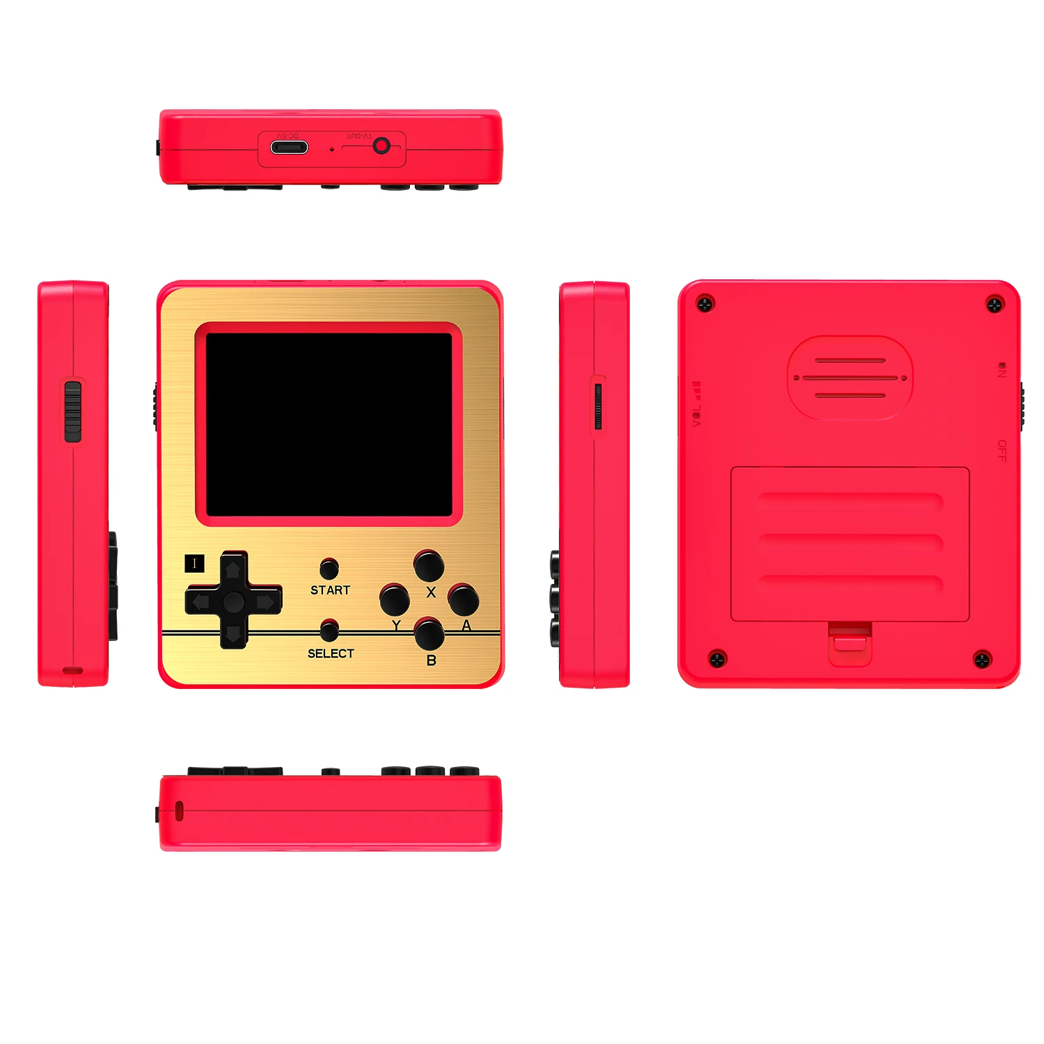 Best RG Handheld Video Game Player FC520 With One Vibration Wired Controller Mini Portable Game Simulator FC520