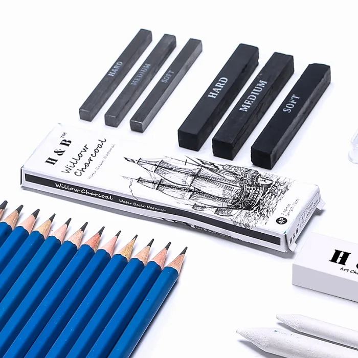 OEM Art 48pcs Professional Sketching and Drawing Pencil Set in Nylon Case for Sketch and Draw with Drawing Tool