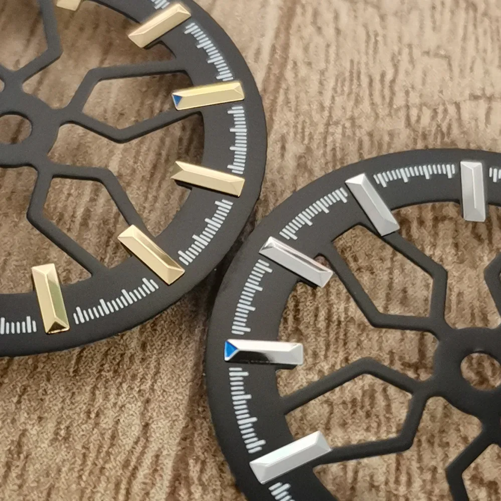 New modified watch accessories face 28.5 MM skeleton wheel bone dial without luminous fit Japanese NH70 movement