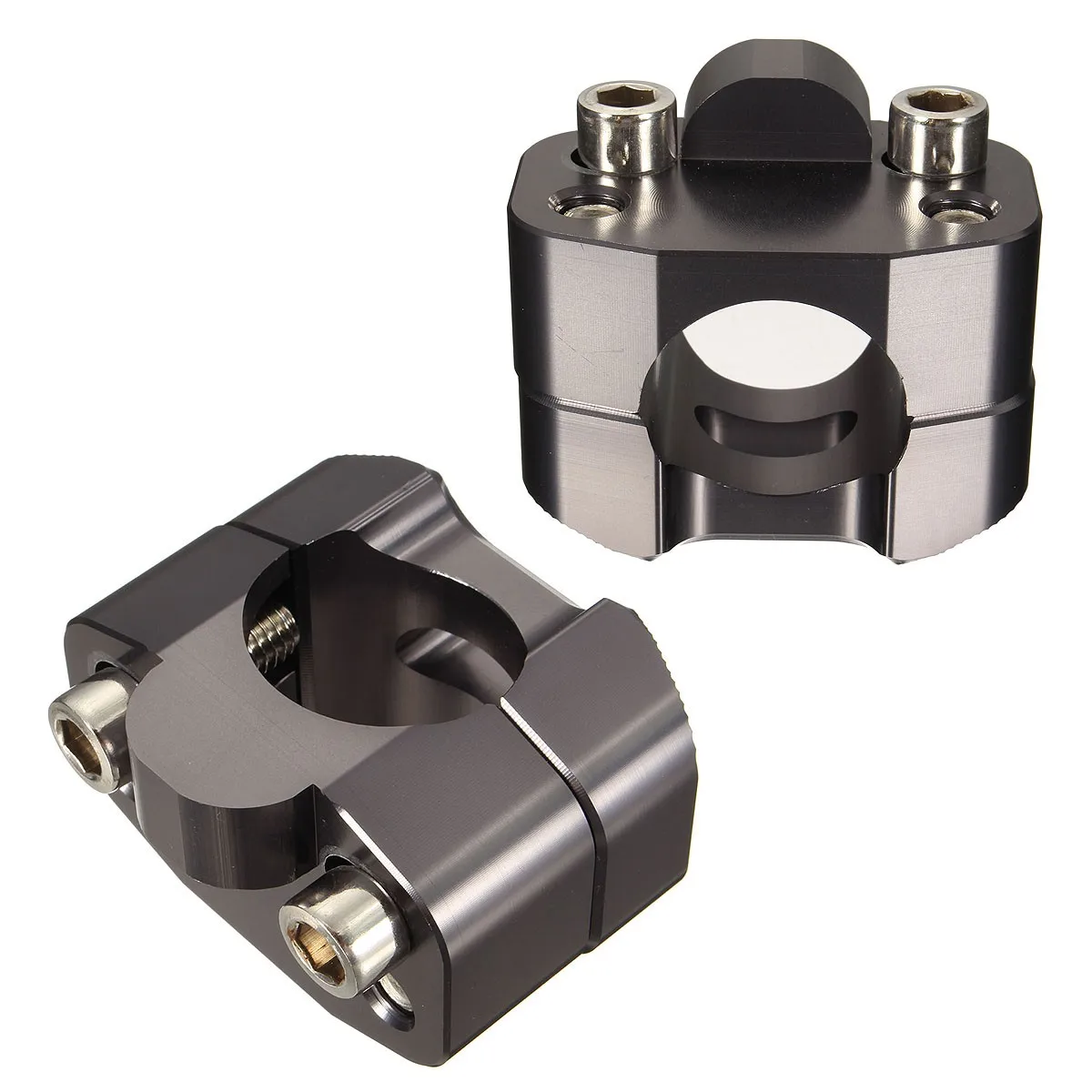 Titanium Color Motocross Tuning Parts Motorcycle Bar Clamps Handlebar Risers