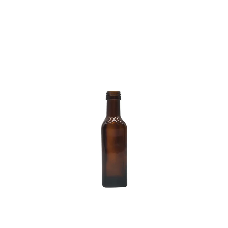 empty 100 ml marasca bulk brown olive oil glass bottles for olive oil Favored by customers