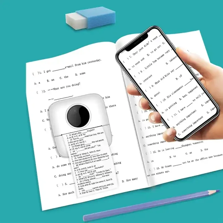 X5 Mini thermal printer portable printer for office study office label printer Compatible with Phone PC 200DPI