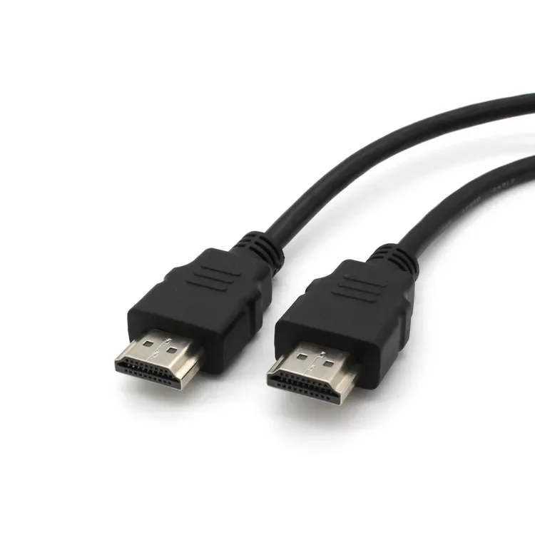 Hot sale High Speed 1.5M  4K60HZ  OD5.5 PVC Nickel Plated Black Data Connection Male To Male HDTV Cable 2.0