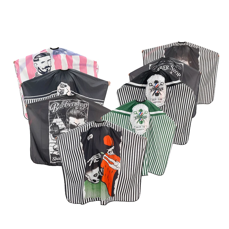 BYMACE Wholesale Salon Tools Barber Cape Custom Logo Pattern Hairdressing Cape Waterproof Comfortable Hair Salon Cape
