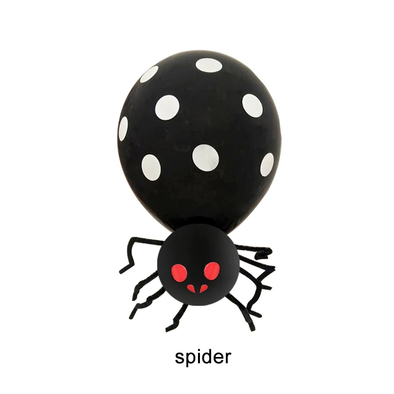 Wholesale Happy Halloween Balloons Set with Bat Foil Balloon 12 inch Latex Balloon For Halloween Party  Decor