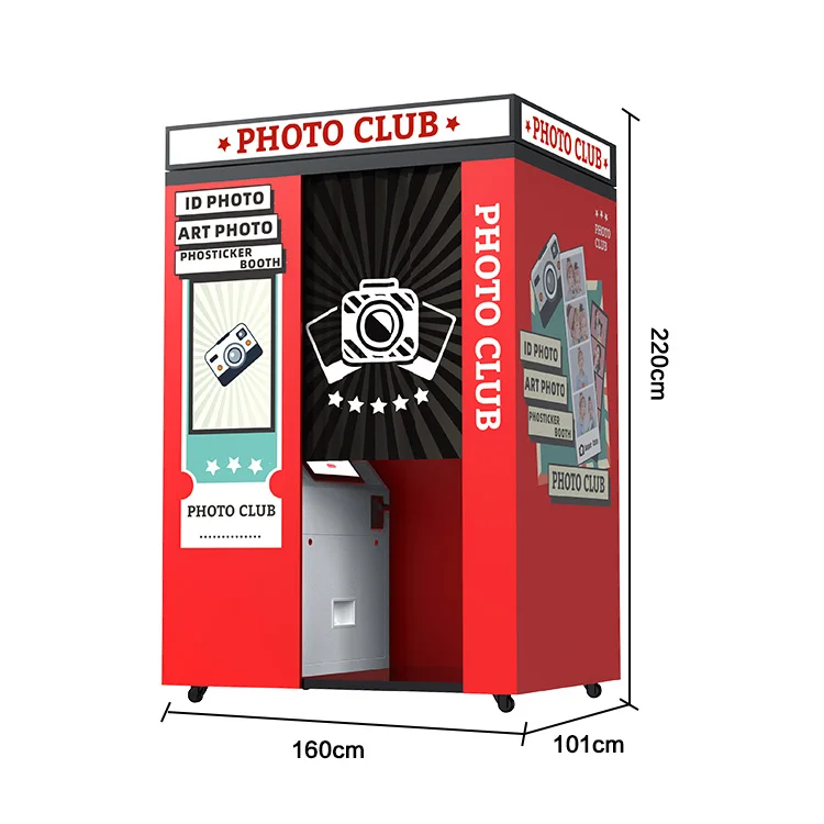 Digital Dual Port Printers Photobooth Machine Korean Photo Booth Photobooth Remove Background High Technology