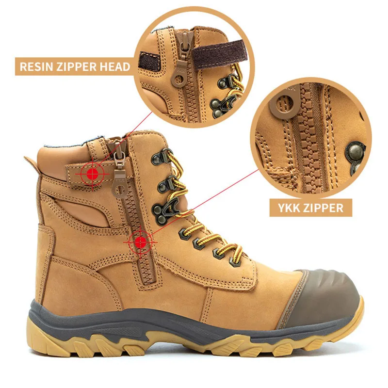 Protective Work Boots Steel Toe industrial safety Man Safety  Shoes Protective Work Boots For Mining steel toe boots