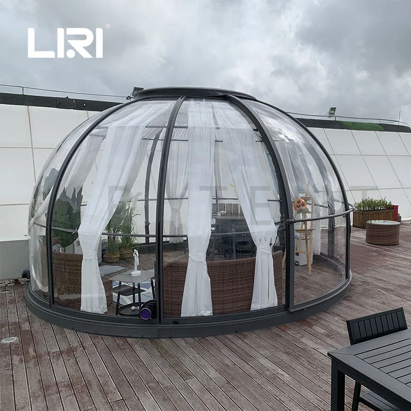 Алюминиевая сборная гостиничная поликарбонатная Звездная стеклянная купольная палатка