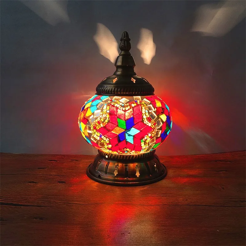 Retro ethnic style bedroom bedside night light restaurant coffee shop bar counter Turkish decorative table lamp