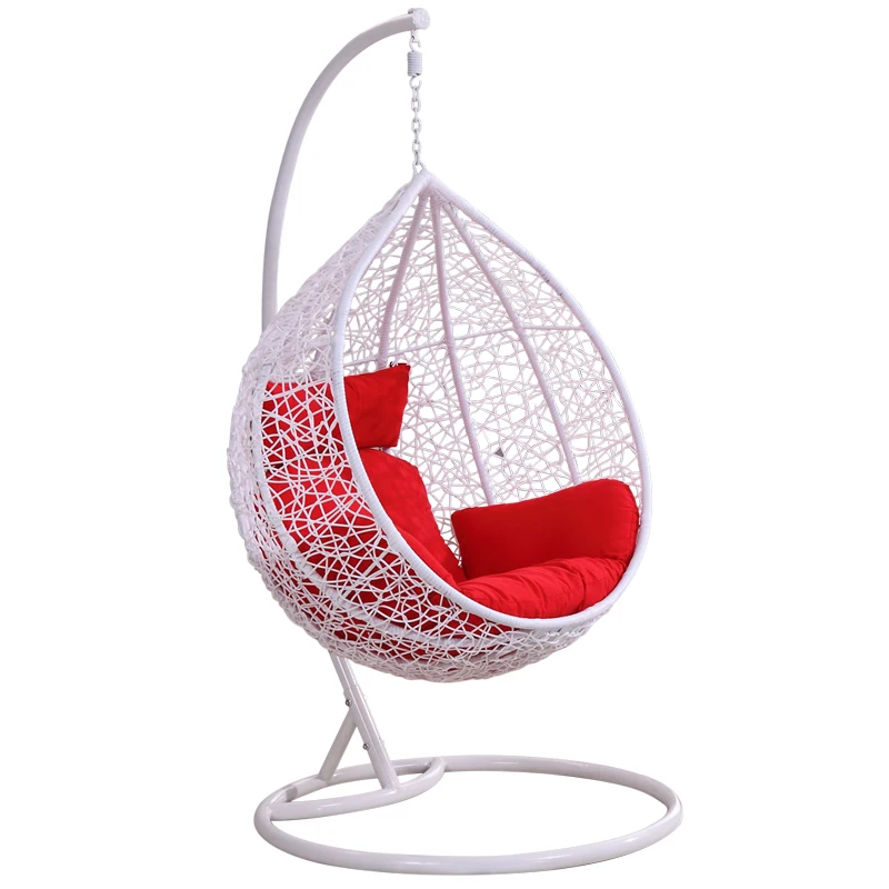 Factory Supply Low MOQ Modern simple design Egg style Wicker Hanging Chair for Villa