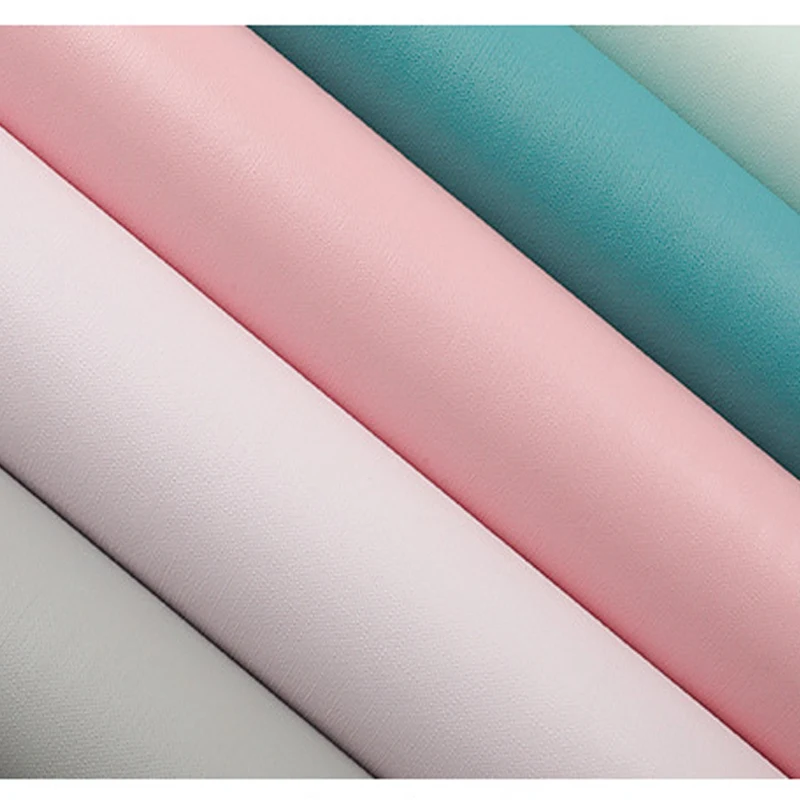 Home Decorative Contact Paper Printed PVC Self-Adhesive Solid Color Wallpaper