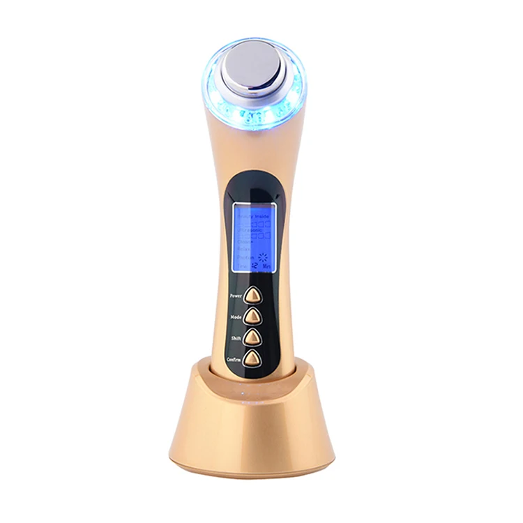 Portable Home Use Handheld 5 In 1 Rechargeable Ultra Facial Skin Care Device Electric Skin Rejuvenation Facial Cleaning Massage