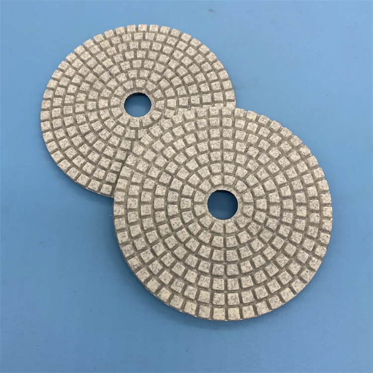 4 Inch Polishing Pads Dry Flexible Diamond Resin Dry Diamond Marble Polishing Pads