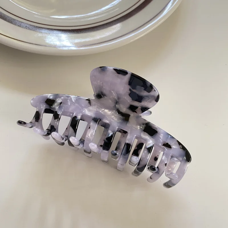  RARA 9.7CM Hot Sale Ins Hair Accessories Fashion Women Skeleton Clip Wholesale Tortoise Acetate