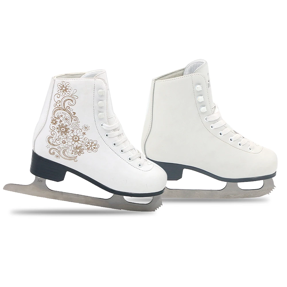 Factory Price OEM Fibre Midsole Hard Shell Speed Hockey Ice Skating Shoes Skates For Man Boy