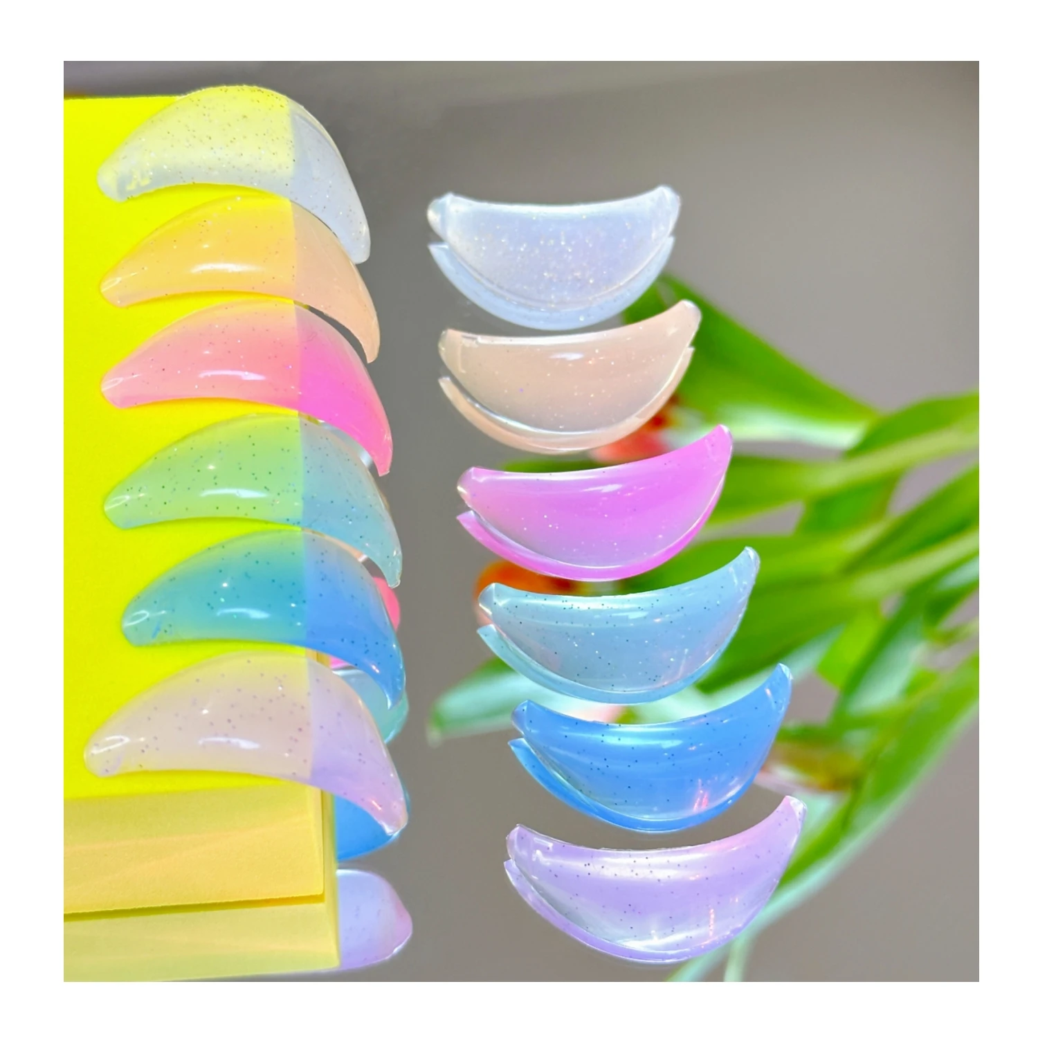 Forma Eyelash Shields Bigodini Ciglia 6 Color Lash Lift Pads Self Sticky Perm Rod Lami Lamination Rollers Curler Shield Rod Pad