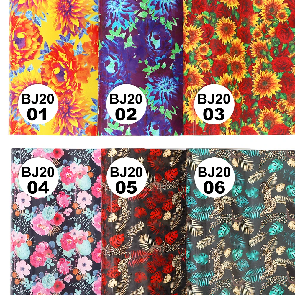 12inx5feet eco friendly realistic floral theme pattern self adhesive permanent vinyl sticker roll on mugs craft DIY